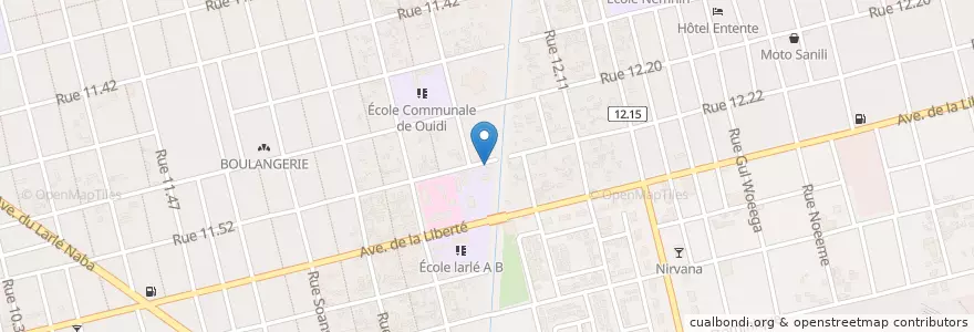 Mapa de ubicacion de Imbiss Café Reseau 2 Ouidi en 布基纳法索, Centre, Kadiogo, 瓦加杜古.