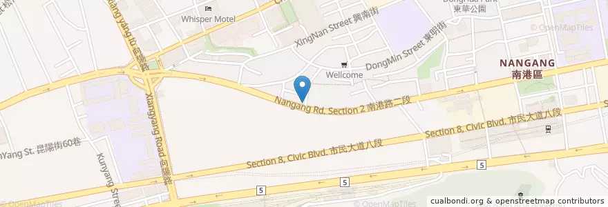 Mapa de ubicacion de 南港路二段178巷口 en 타이완, 신베이 시, 타이베이시, 난강 구.
