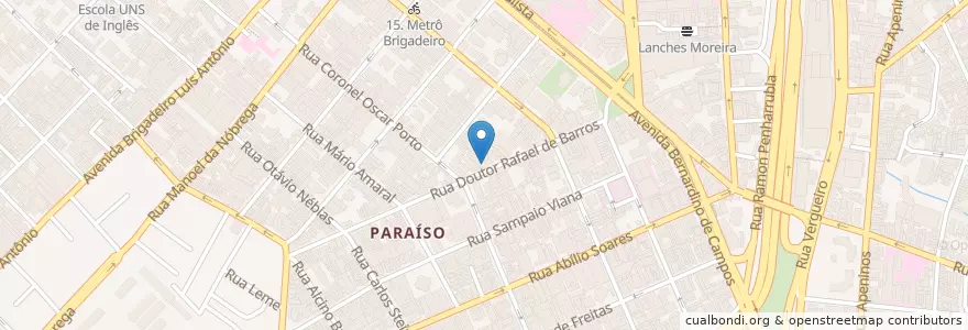 Mapa de ubicacion de Jojo Ramen en Brazil, Jihovýchodní Region, São Paulo, Região Geográfica Intermediária De São Paulo, Região Metropolitana De São Paulo, Região Imediata De São Paulo, São Paulo.