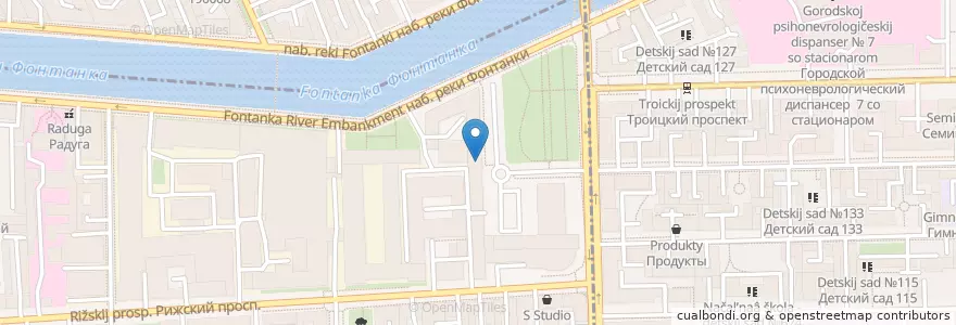 Mapa de ubicacion de Sky bar en Rusia, Северо-Западный Федеральный Округ, Óblast De Leningrado, San Petersburgo, Адмиралтейский Район.