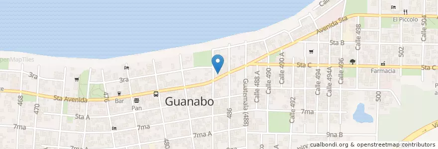 Mapa de ubicacion de DiTu 5ta Avenida en کوبا, La Habana, Habana Del Este.