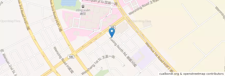 Mapa de ubicacion de 紅門蚵仔麵線 en Taiwan, 桃園市.