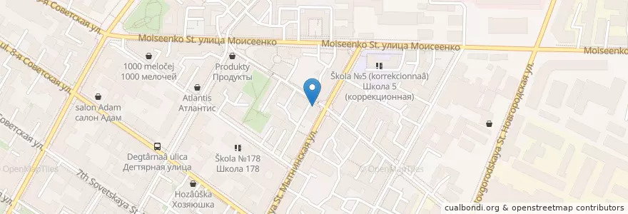 Mapa de ubicacion de Невис en Rusland, Северо-Западный Федеральный Округ, Oblast Leningrad, Sint-Petersburg, Центральный Район, Округ Смольнинское.