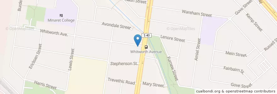 Mapa de ubicacion de Family Medical Practice en Australia, Victoria, City Of Greater Dandenong.