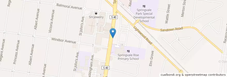 Mapa de ubicacion de James And Coaching College en Австралия, Виктория, City Of Greater Dandenong.