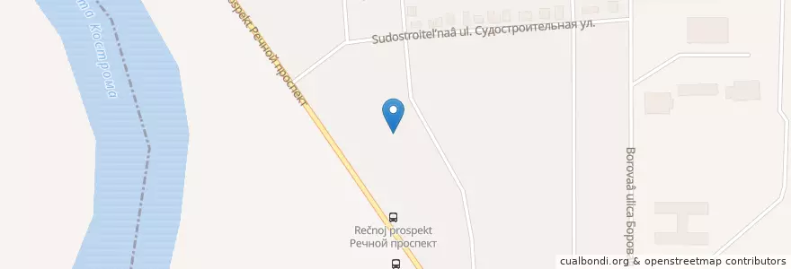 Mapa de ubicacion de Детская поликлиника №3 en Russia, Distretto Federale Centrale, Oblast' Di Kostroma, Костромской Район, Городской Округ Кострома.