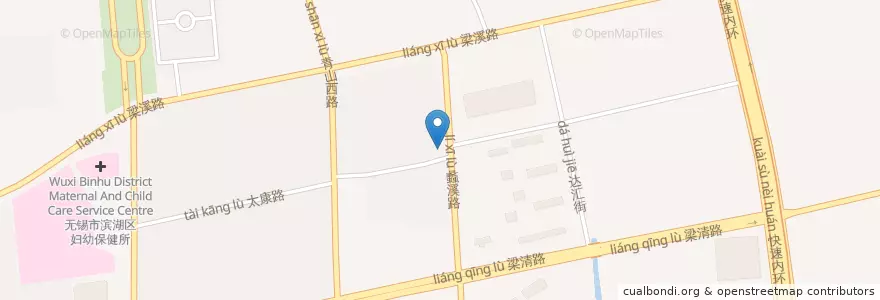 Mapa de ubicacion de 交通银行BOC en 中国, 無錫市, 滨湖区 (Binhu).