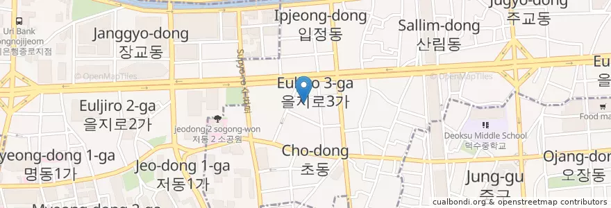 Mapa de ubicacion de 호텔 수선화 en 대한민국, 서울.