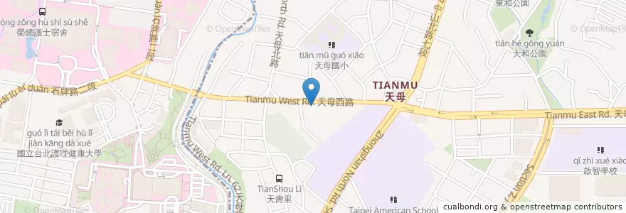 Mapa de ubicacion de 路易莎咖啡 en Tayvan, 新北市, Taipei, 北投區.