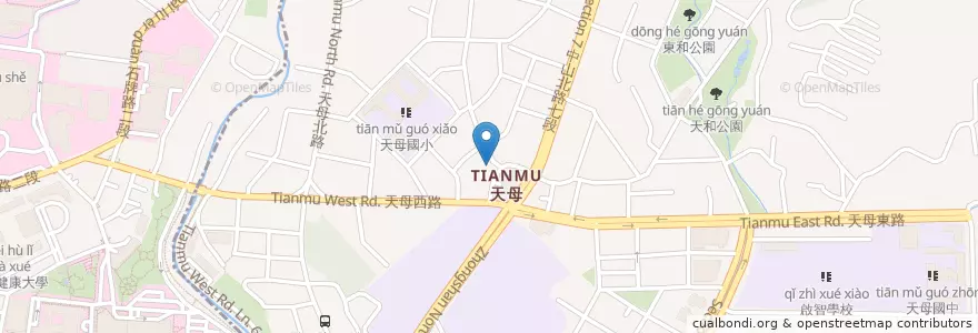 Mapa de ubicacion de 黑豆社 人文冰室 en Тайвань, Новый Тайбэй, Тайбэй, 北投區, Шилинь.