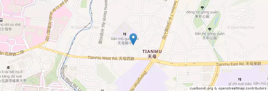 Mapa de ubicacion de OD Flower and Food en Taiwan, 新北市, Taipé, 北投區.