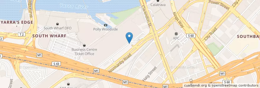 Mapa de ubicacion de Exhibition Centre Underground Parking en Australië, Victoria, City Of Melbourne.