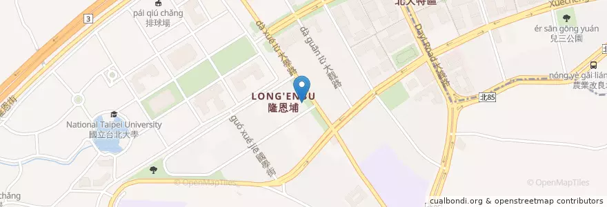 Mapa de ubicacion de 四海遊龍鍋貼專賣店 en 타이완, 신베이 시, 싼샤 구.
