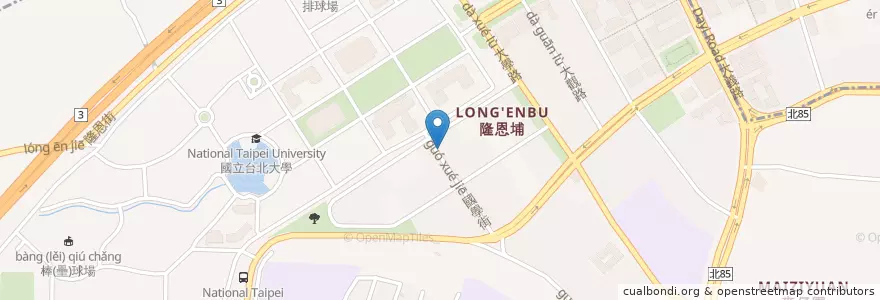 Mapa de ubicacion de Subway三峽北大店 en تايوان, تايبيه الجديدة, 三峽區.