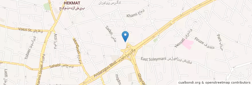 Mapa de ubicacion de رستوران آکسون en Irán, Teherán, شهرستان شمیرانات, Teherán, بخش رودبار قصران.