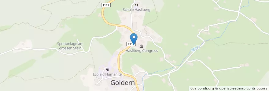Mapa de ubicacion de Gemeindeverwaltung Hasliberg en Suiza, Berna, Verwaltungsregion Oberland, Verwaltungskreis Interlaken-Oberhasli, Hasliberg.