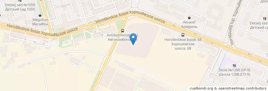 Mapa de ubicacion de Формула Кино на Полежаевской en Russia, Central Federal District, Moscow, Northern Administrative Okrug, Khoroshyovsky District.