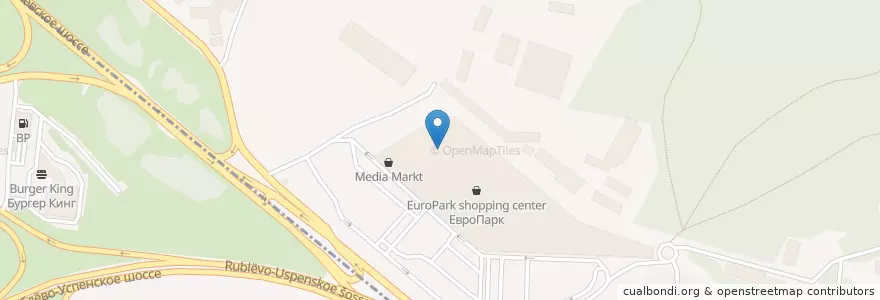 Mapa de ubicacion de Синема Стар en Rusia, Distrito Federal Central, Москва, Западный Административный Округ, Район Крылатское.