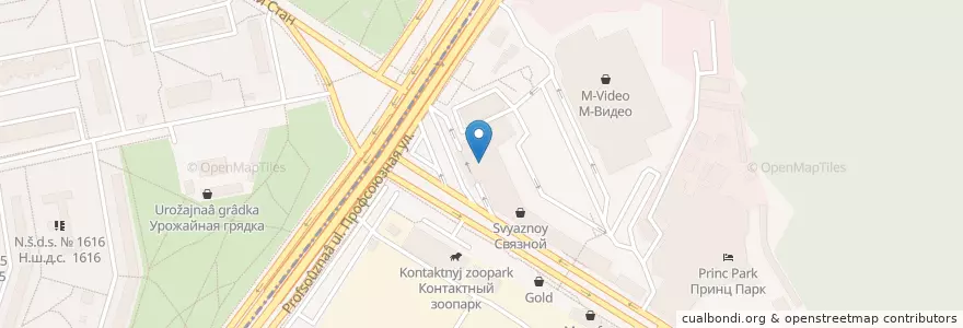 Mapa de ubicacion de Синема Стар "Принц Плаза" en Russie, District Fédéral Central, Moscou, Юго-Западный Административный Округ, Район Ясенево.