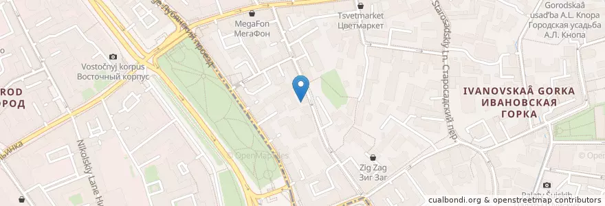 Mapa de ubicacion de Nasyrov Clinic en 俄罗斯/俄羅斯, Центральный Федеральный Округ, Москва, Центральный Административный Округ.