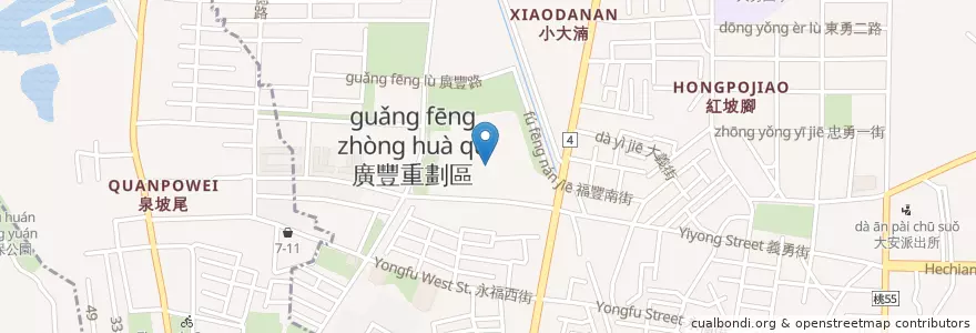 Mapa de ubicacion de 國賓影城 en 臺灣, 桃園市, 八德區.