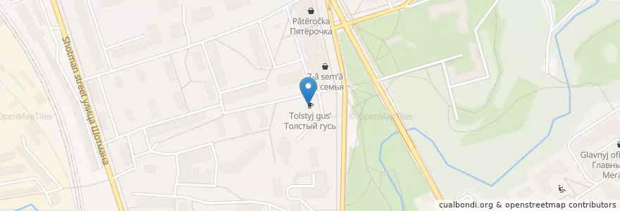 Mapa de ubicacion de Толстый гусь en Russland, Föderationskreis Nordwest, Republik Karelien, Прионежский Район, Петрозаводский Городской Округ.