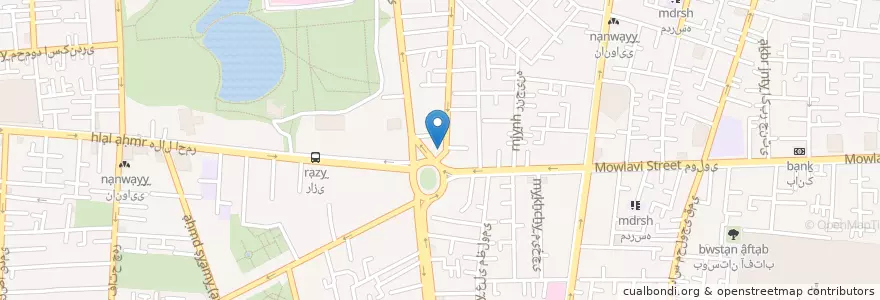 Mapa de ubicacion de داروخانه en إیران, طهران, مقاطعة طهران, طهران, بخش مرکزی شهرستان تهران.