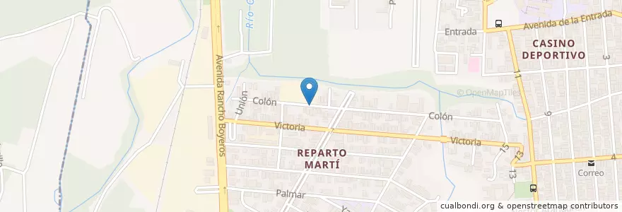 Mapa de ubicacion de Moto aguila en Cuba, La Havane, Cerro.