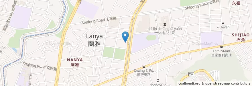Mapa de ubicacion de 元大證券&24小時自動化ATM en 臺灣, 新北市, 臺北市, 士林區.