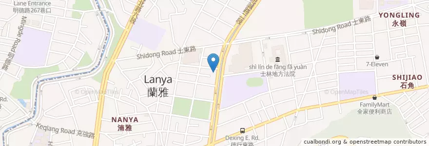 Mapa de ubicacion de 中美牙醫診所 en Taiwan, 新北市, Taipei, 士林區.