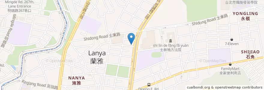 Mapa de ubicacion de YAYOI日式料理 en Tayvan, 新北市, Taipei, 士林區.