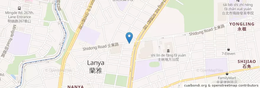Mapa de ubicacion de 濟州館 en Taiwan, Nuova Taipei, Taipei, 士林區.