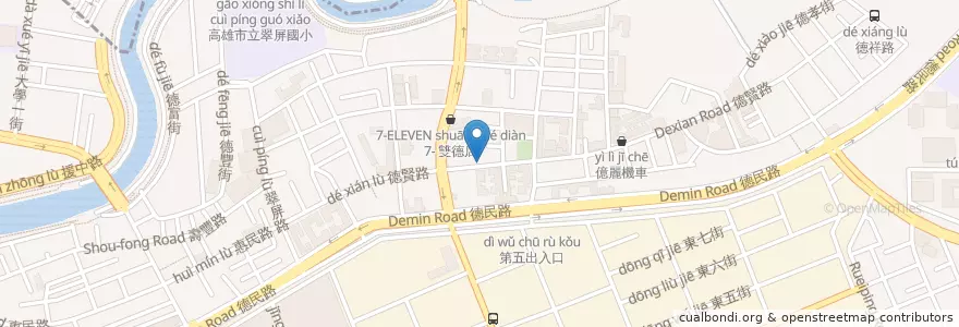 Mapa de ubicacion de 南大門韓式料理 en 臺灣, 高雄市, 楠梓區.