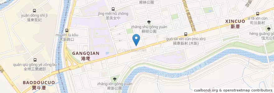 Mapa de ubicacion de 巧康藥局 en تايوان, تايبيه الجديدة, تايبيه, 文山區.