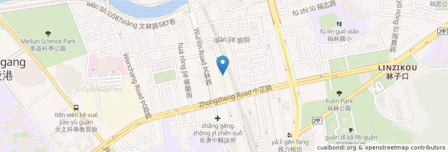 Mapa de ubicacion de 泰揚雲泰主題餐廳 en Taiwan, Neu-Taipeh, Taipeh, Shilin.