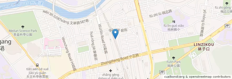 Mapa de ubicacion de Cup o Story en Tayvan, 新北市, Taipei, 士林區.