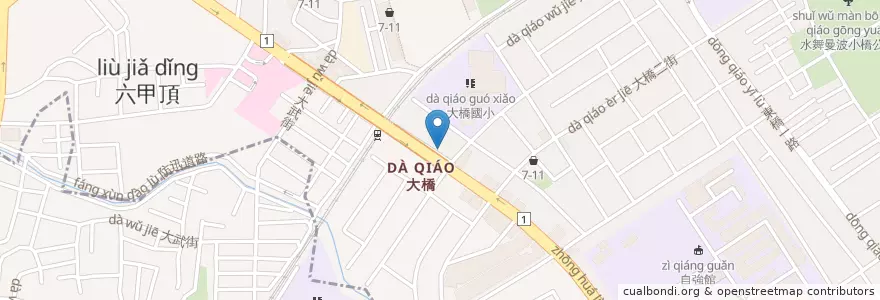 Mapa de ubicacion de 自助洗機車 en 臺灣, 臺南市, 永康區.