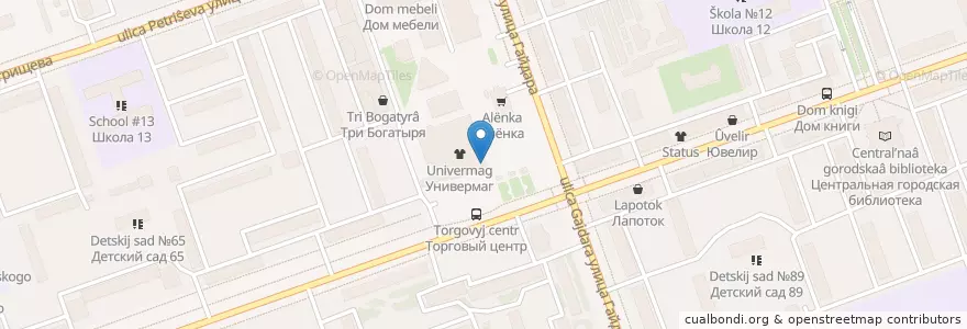 Mapa de ubicacion de Бургер Кинг en ロシア, 沿ヴォルガ連邦管区, ニジニ・ノヴゴロド州, Городской Округ Дзержинск.