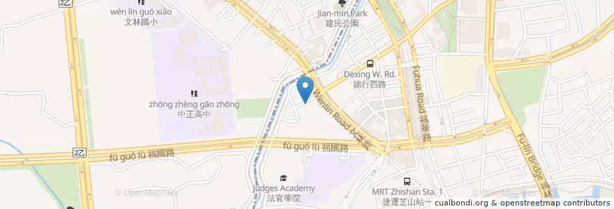 Mapa de ubicacion de 地下停車場 en Taiwan, Neu-Taipeh, Taipeh, Beitou.