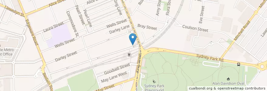 Mapa de ubicacion de Barista Brothers en 澳大利亚, 新南威尔士州, Inner West Council, Council Of The City Of Sydney, Sydney.