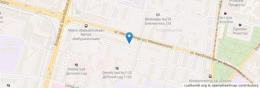 Mapa de ubicacion de Горздрав en Rusia, Distrito Federal Central, Москва, Северо-Восточный Административный Округ, Бабушкинский Район.