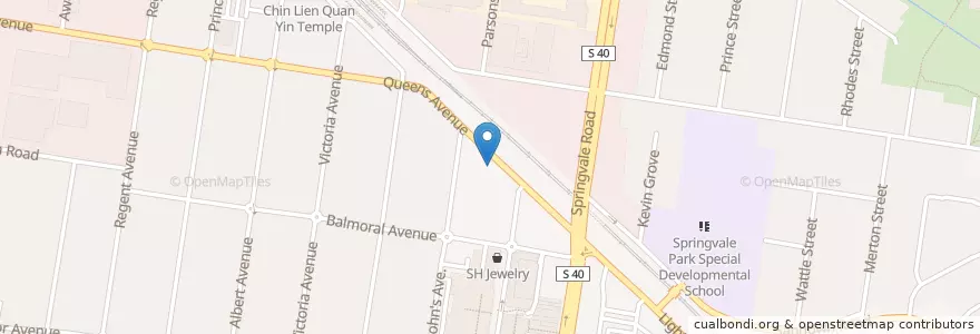 Mapa de ubicacion de Walrus BBQ 泉記 en استرالیا, Victoria, City Of Greater Dandenong.