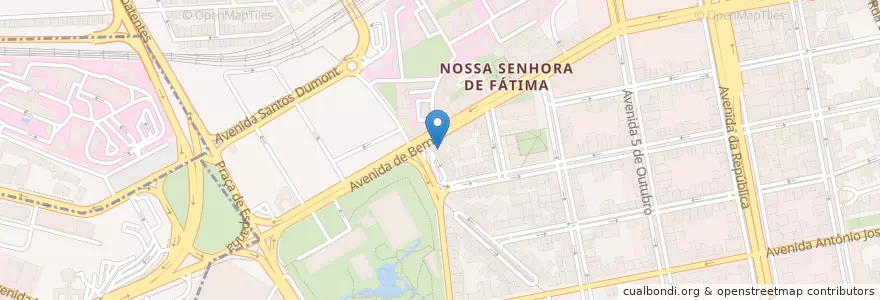 Mapa de ubicacion de Luzboa en Portugal, Área Metropolitana De Lisboa, Lissabon, Grande Lisboa, Lissabon, Avenidas Novas.
