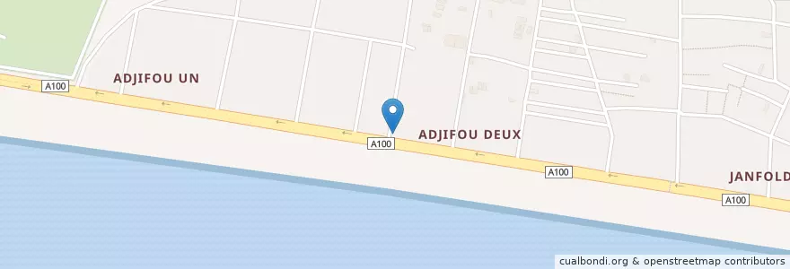 Mapa de ubicacion de Pharmacie des plages en 科特迪瓦, 阿比让, Port-Bouët.