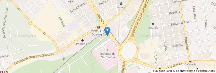 Mapa de ubicacion de Ditu Pollo en Küba, La Habana, Cerro.