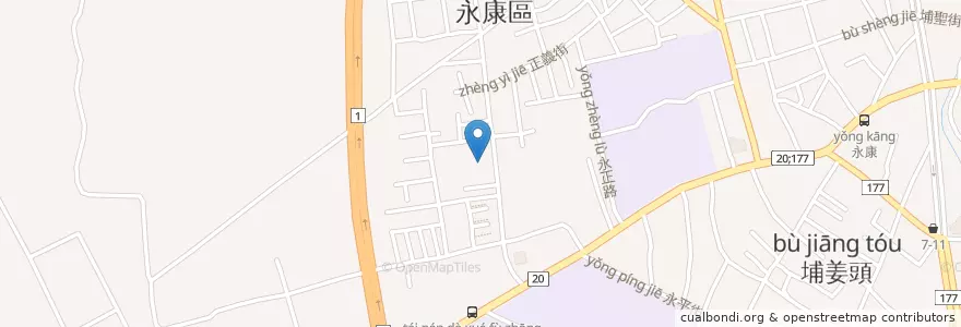 Mapa de ubicacion de 非凡幼兒園 en 臺灣, 臺南市, 永康區.