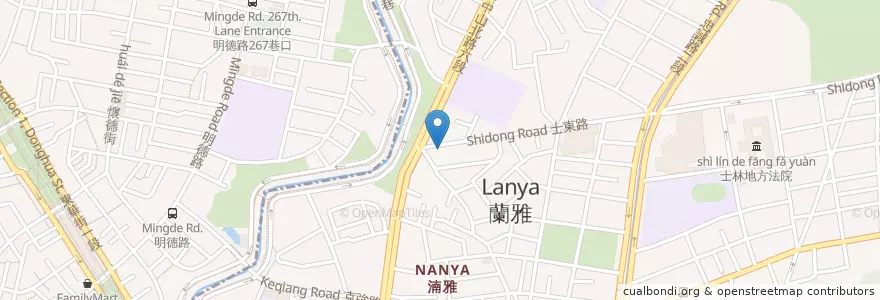 Mapa de ubicacion de O2 Brunch en تایوان, 新北市, تایپه, 士林區.