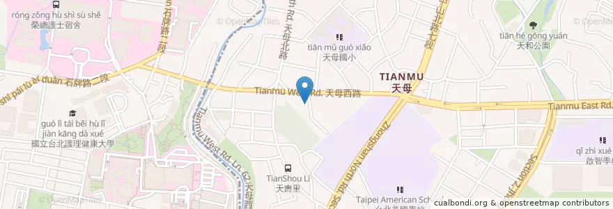 Mapa de ubicacion de 星海美術 en Taiwán, Nuevo Taipéi, Taipéi, 北投區.