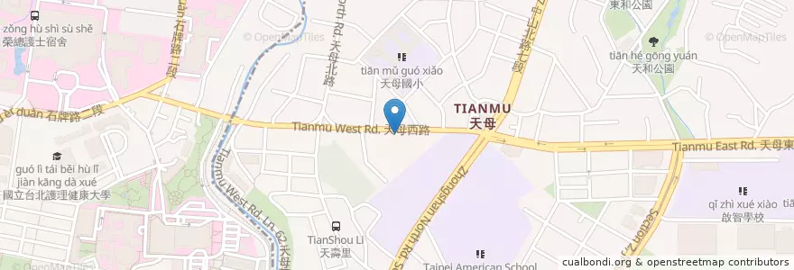 Mapa de ubicacion de 元大商業銀行 en Taiwan, New Taipei, Taipei, Beitou.