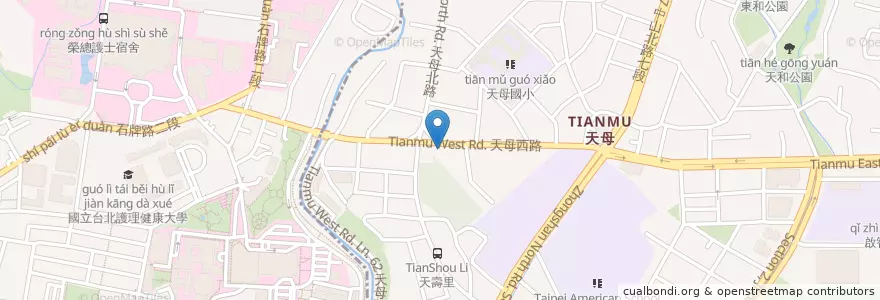 Mapa de ubicacion de 美樂蒂 en Taiwan, New Taipei, Taipei, Beitou.